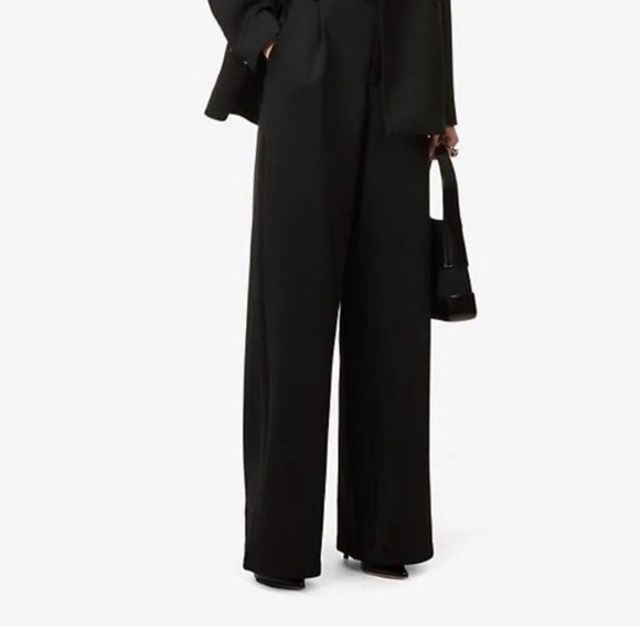 NWT Good American Column Scuba Pants Black Size 4 - Picture 2 of 5